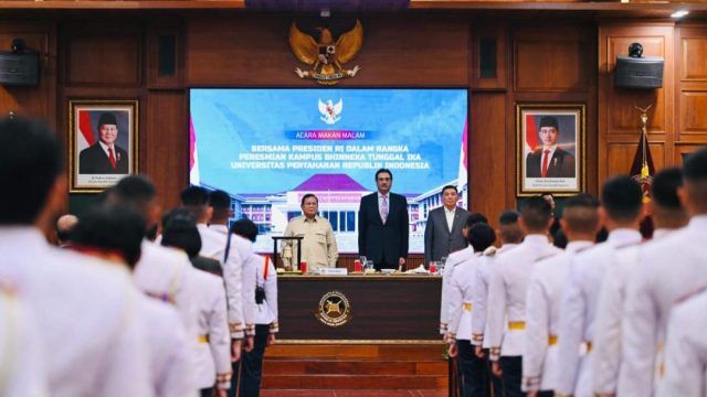 Doc. Presiden Prabowo Subianto melangsungkan jamuan santap malam