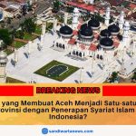 Doc. Foto udara Masjid Raya Baiturrahman yang berada di pusat Kota Banda Aceh. Masjid bersejarah ini menjadi simbol kekuatan spiritual masyarakat Aceh dan ikon penerapan syariat Islam di provinsi paling barat Indonesia. (Sumber Foto Dokumentasi: Tempo.co).