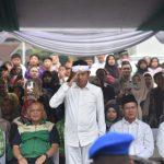 Doc. Kilauan cahaya spiritual membalut Lapangan Upakarti Komplek Pemkab Bandung