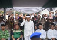 Doc. Kilauan cahaya spiritual membalut Lapangan Upakarti Komplek Pemkab Bandung