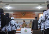 Suasana penuh khidmat dan semangat kebersamaan menyelimuti Gedung PGRI Kuningan
