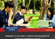 Doc. Sekelompok pemuda terlihat sedang berdiskusi dan belajar bersama di ruang terbuka hijau. Ilustrasi ini merepresentasikan semangat kolaborasi, literasi, dan keterlibatan generasi muda dalam membangun masa depan yang lebih baik, termasuk peran mereka dalam kemajuan desa. Catatan: Gambar ini hanya bersifat ilustrasi dan tidak dimaksudkan untuk menggambarkan situasi, lokasi, maupun kondisi aktual di manapun. Ilustrasi ini digunakan semata-mata untuk memperkuat pesan visual dalam editorial. (Doc: sandiwartanews.com).