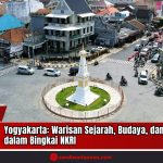 Doc. Tugu Yogyakarta, Ikon bersejarah yang menjadi simbol Kota Yogyakarta. Foto ini diambil dari udara, memperlihatkan lalu lintas dan suasana khas perkotaan Yogyakarta di sekitar kawasan Tugu. (Doc: sandiwartanews.com).