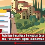 Doc. Gambar ilustrasi ini menunjukkan dua orang yang sedang memeriksa daftar periksa di depan latar belakang desa. Gambar ini hanya ilustrasi untuk artikel tentang arah baru Dana Desa tahun 2025 dan tidak merepresentasikan kejadian atau lokasi tertentu. Tujuannya adalah untuk mempertegas fokus pada penguatan desa adaptif iklim dan transformasi digital. (Doc: sandiwartaNews.com).