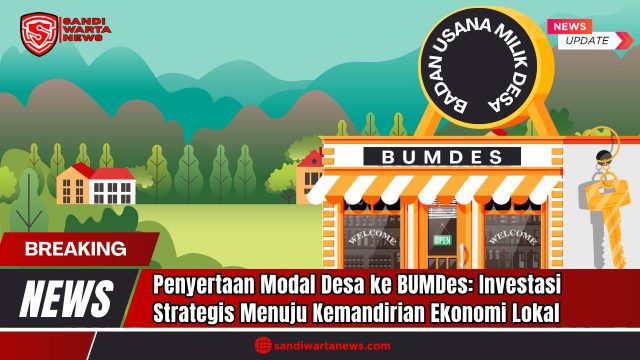 Doc. Gambar ilustrasi ini menampilkan sebuah toko BUMDes di pedesaan. Gambar ini hanya ilustrasi untuk artikel tentang penyertaan modal desa ke BUMDes dan bukan representasi kejadian atau lokasi spesifik. Tujuannya adalah untuk menjelaskan pentingnya investasi tersebut dalam membangun kemandirian ekonomi lokal. (Doc: sandiwartaNews.com).