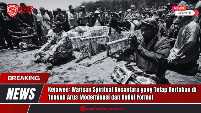 Doc. Gambar ilustrasi ini menunjukkan sebuah upacara tradisional di pantai. Gambar ini hanya ilustrasi untuk artikel tentang Kejawen, warisan spiritual Nusantara, dan bukan representasi kejadian atau lokasi spesifik. Tujuannya adalah untuk menjelaskan keberadaan dan kelanjutan Kejawen di tengah arus modernisasi dan agama formal. (Doc: sandiwartaNews.com).
