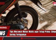 Doc. Bagian belakang motor matic yang menunjukkan sistem CVT dan roda belakang, komponen vital yang perlu perawatan rutin. Menjaga kebersihan dan mengecek kondisi CVT secara berkala penting untuk menjaga performa motor tetap optimal. (Foto: sandiwartaNews.com).