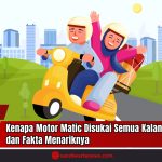 Doc. Ilustrasi pasangan berkendara motor matic di tengah kota, mencerminkan kenyamanan dan kemudahan penggunaan motor matic bagi semua kalangan. Desain ergonomis dan transmisi otomatis menjadikan motor ini pilihan favorit untuk mobilitas harian. (Ilustrasi: sandiwartaNews.com).