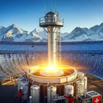 Doc. Sebuah reaktor surya inovatif di pegunungan Alpen, Swiss, dikembangkan untuk mengubah udara dan sinar matahari menjadi bahan bakar jet sintetis yang netral karbon. Fasilitas ini menjadi simbol kemajuan teknologi energi bersih di sektor penerbangan. (Doc: ilustrasi – SandiWartaNews.com).