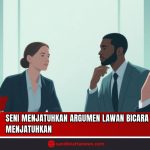 Doc. Ilustrasi suasana diskusi serius di ruang rapat yang menggambarkan momen adu argumen antar profesional. Masing-masing tokoh tampak menyimak dan merespons dengan sikap kritis namun tetap tenang. Gambar ini merepresentasikan seni berdebat secara elegan, di mana logika dan ketenangan menjadi kunci utama dalam menyampaikan sanggahan tanpa menjatuhkan lawan bicara. Ilustrasi tidak menggambarkan peristiwa atau tokoh nyata. (Doc: SandiWartaNews.com).