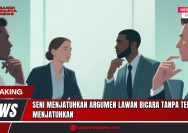 Doc. Ilustrasi suasana diskusi serius di ruang rapat yang menggambarkan momen adu argumen antar profesional. Masing-masing tokoh tampak menyimak dan merespons dengan sikap kritis namun tetap tenang. Gambar ini merepresentasikan seni berdebat secara elegan, di mana logika dan ketenangan menjadi kunci utama dalam menyampaikan sanggahan tanpa menjatuhkan lawan bicara. Ilustrasi tidak menggambarkan peristiwa atau tokoh nyata. (Doc: SandiWartaNews.com).