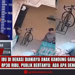 Doc. Kasus kekerasan yang dilakukan anak terhadap ibu kandungnya di Bekasi. Motifnya diduga karena uang sejumlah Rp30.000. Gambar menampilkan foto pelaku dan cuplikan rekaman CCTV. Kasus ini memicu pertanyaan publik tentang kondisi sosial saat ini. (Doc: SandiWartaNews.com).