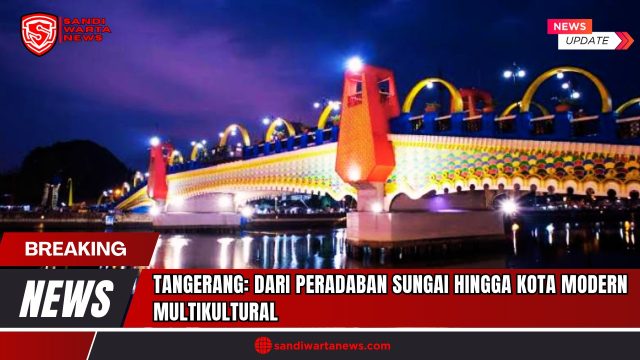 Doc. Jembatan Kaca ikonik di Kota Tangerang, Banten, yang menyoroti transformasi kota dari peradaban sungai di masa lalu hingga menjadi kota modern dan multikultural saat ini. Jembatan tersebut melambangkan perpaduan antara sejarah dan kemajuan, mencerminkan perkembangan Kota Tangerang dari sebuah permukiman di tepi Sungai Cisadane menjadi pusat industri dan perdagangan yang dinamis. (Foto: SandiWartaNews.com).