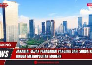 Doc. Pemandangan cakrawala Jakarta yang modern, dengan gedung-gedung pencakar langit yang menjulang tinggi. Ini menggambarkan transformasi kota dari pelabuhan perdagangan Sunda Kelapa hingga menjadi kota metropolitan modern yang dinamis seperti saat ini. Gambar tersebut merepresentasikan sejarah panjang dan kompleks Jakarta, serta perkembangannya yang pesat. (Foto: SandiWartaNews.com).