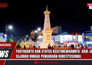 Doc. Tugu Yogyakarta yang menjadi salah satu ikon kota dan simbol historis penting. Lokasi ini sering menjadi pusat kegiatan masyarakat dan wisatawan, sekaligus merepresentasikan semangat keistimewaan Yogyakarta yang telah diakui secara konstitusional. Tugu ini merupakan penanda budaya dan peran strategis Yogyakarta dalam perjalanan sejarah Republik Indonesia. (Foto: SandiWartaNew.com).
