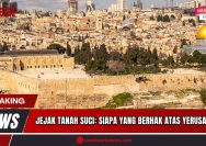 Doc. Pemandangan Kota Tua Yerusalem dari sudut tenggara yang menampilkan kompleks Al-Haram Al-Syarif, dengan Masjid Al-Aqsa (kubah hitam) dan Kubah Batu (Dome of the Rock, berkubah emas) sebagai dua situs suci penting bagi umat Islam. Kota ini juga menjadi pusat spiritual bagi agama Yahudi dan Kristen, serta merupakan wilayah yang diperebutkan oleh Israel dan Palestina. (Foto: SandiWartaNews).