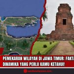 Doc. Kolase visual yang menampilkan peta satelit wilayah Provinsi Jawa Timur di sisi kiri dan Candi yang terletak di Trowulan, Mojokerto di sisi kanan. Peta menyoroti sebaran wilayah administratif seperti Surabaya, Sidoarjo, Gresik, dan daerah-daerah di Pulau Madura. Sementara itu, Candi yang terletak di Trowulan menggambarkan peninggalan sejarah Kerajaan Majapahit, simbol warisan budaya dan administratif yang menjadi fondasi terbentuknya wilayah-wilayah di Jawa Timur. Kolase ini mendukung narasi sejarah dan dinamika pemekaran wilayah Jawa Timur dari masa ke masa. (Foto: SandiWartaNews.com).