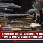 Doc. Ilustrasi ini menampilkan berbagai alutsista canggih sebagai representasi dari upaya Indonesia untuk mencapai kemandirian dalam industri pertahanan, didukung oleh PT Dahana dan PT PAL. (Ilustrasi: SandiWartaNews.com)