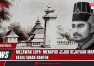 Doc. Ilustrasi berita menampilkan potret Sultan Ageng Tirtayasa, salah satu tokoh besar Kesultanan Banten yang dikenal sebagai pemimpin tegas dan berwawasan maritim, berdampingan dengan latar Masjid Agung Banten dan Menara Banten Lama, simbol kejayaan peradaban Islam dan pusat perdagangan internasional di abad ke-17. Visual ini menggambarkan semangat keterbukaan, kekuatan diplomasi, serta identitas Banten sebagai salah satu pusat kekuasaan maritim terbesar di Asia Tenggara. (Iustrasi: SandiWartaNews).