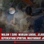 Doc. Ilustrasi ini menampilkan sejumlah individu berpakaian adat Jawa yang mengikuti prosesi budaya dalam suasana malam yang sakral, menggambarkan nuansa spiritual dan kearifan lokal masyarakat Jawa dalam menyambut Malam 1 Suro. Sorotan cahaya rembulan dan komposisi visual menciptakan atmosfer reflektif yang menggambarkan makna filosofis, bukan peristiwa faktual. Catatan: Gambar ini merupakan ilustrasi semata dan tidak menggambarkan situasi, tempat, maupun individu secara nyata. Tujuannya adalah untuk mendukung penyajian informasi secara visual tanpa mengklaim keakuratan peristiwa aktual. (Ilustrasi: SandiWartaNews.com).