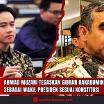 Doc. Ilustrasi – Sekretaris Jenderal Partai Gerindra, Ahmad Muzani (kanan), dan Wakil Presiden terpilih Gibran Rakabuming Raka (kiri). Gambar ini digunakan untuk menggambarkan konteks pernyataan Muzani yang menegaskan keabsahan Gibran sebagai Wakil Presiden sesuai konstitusi, menanggapi desakan pergantian dari Forum Purnawirawan TNI. (Foto Ilustrasi: SandiWartaNews).