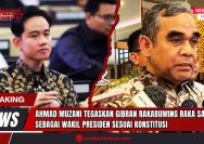 Doc. Ilustrasi – Sekretaris Jenderal Partai Gerindra, Ahmad Muzani (kanan), dan Wakil Presiden terpilih Gibran Rakabuming Raka (kiri). Gambar ini digunakan untuk menggambarkan konteks pernyataan Muzani yang menegaskan keabsahan Gibran sebagai Wakil Presiden sesuai konstitusi, menanggapi desakan pergantian dari Forum Purnawirawan TNI. (Foto Ilustrasi: SandiWartaNews).