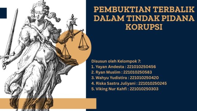 Doc. Diskusi menghadirkan lima pemateri dari kalangan mahasiswa, yaitu Yayan Andesta, Wahyu Yudistira, Ryan Muslim, Riska Sastra Juliyani, dan Viking Nur Kahfi, yang memaparkan berbagai perspektif seputar penerapan pembuktian terbalik dalam penanganan tindak pidana korupsi di Indonesia. poto: yayan Andesta
