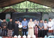 Wakil Bupati Kuningan Tuti Andriani saat menghadiri acara Gebyar Muharram 1447 H/2025 M di Yayasan Hasan Mawardi.