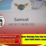 Nomor WhatsApp Palsu Catut Samsat Jakpus & Jakut Publik Diminta Jangan Tertipu