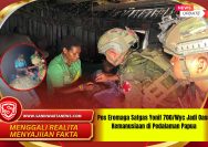 Pos Eromaga Satgas Yonif 700/Wyc Jadi Oase Kemanusiaan di Pedalaman Papua