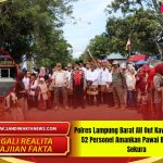 Polres Lampung Barat All Out Kawal HUT ke-34 52 Personel Amankan Pawai Budaya dan Sekura