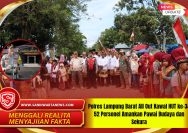 Polres Lampung Barat All Out Kawal HUT ke-34 52 Personel Amankan Pawai Budaya dan Sekura