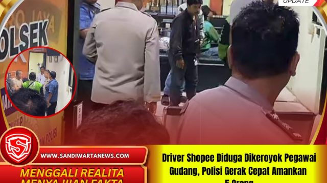 Driver Shopee Diduga Dikeroyok Pegawai Gudang Polisi Gerak Cepat Amankan 5 Orang