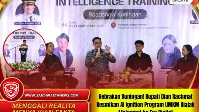 Gebrakan Kuningan! Bupati Dian Rachmat Resmikan AI Ignition Program UMKM Diajak Melompat ke Era Digital