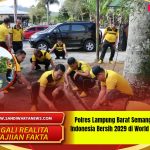 Polres Lampung Barat Semangat Menuju Indonesia Bersih 2029 di World Cleanup Day
