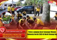 Polres Lampung Barat Semangat Menuju Indonesia Bersih 2029 di World Cleanup Day