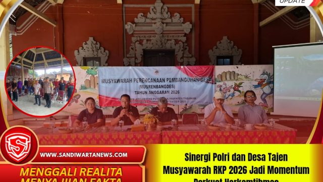 Sinergi Polri dan Desa Tajen Musyawarah RKP 2026 Jadi Momentum Perkuat Harkamtibmas