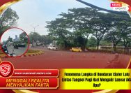 Fenomena Langka di Bundaran Ciater Lalu Lintas Tangsel Pagi Hari Mengalir Lancar Ada Apa?