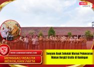 Senyum Anak Sekolah Warnai Peluncuran Makan Bergizi Gratis di Kuningan