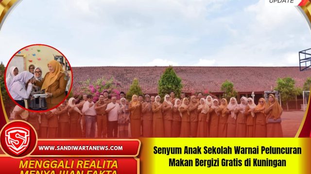 Senyum Anak Sekolah Warnai Peluncuran Makan Bergizi Gratis di Kuningan