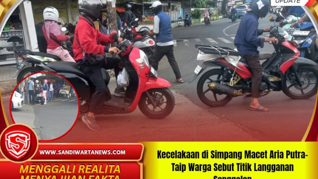 Kecelakaan di Simpang Macet Aria Putra&Taip Warga Sebut Titik Langganan Senggolan