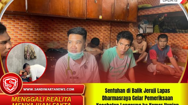 Sentuhan di Balik Jeruji Lapas Dharmasraya Gelar Pemeriksaan Kesehatan Langsung ke Kamar Hunian