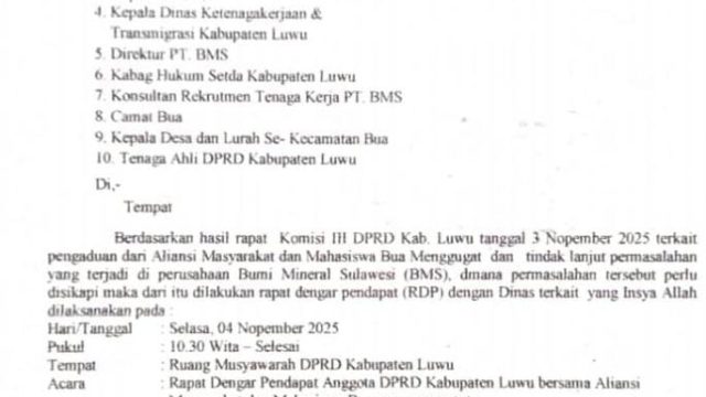 Ormas Silu Raya “Turun Gunung”! Desak DPRD Luwu Tegas ke PT BMS Soal Janji AMDAL dan Nasib Warga Lokal
