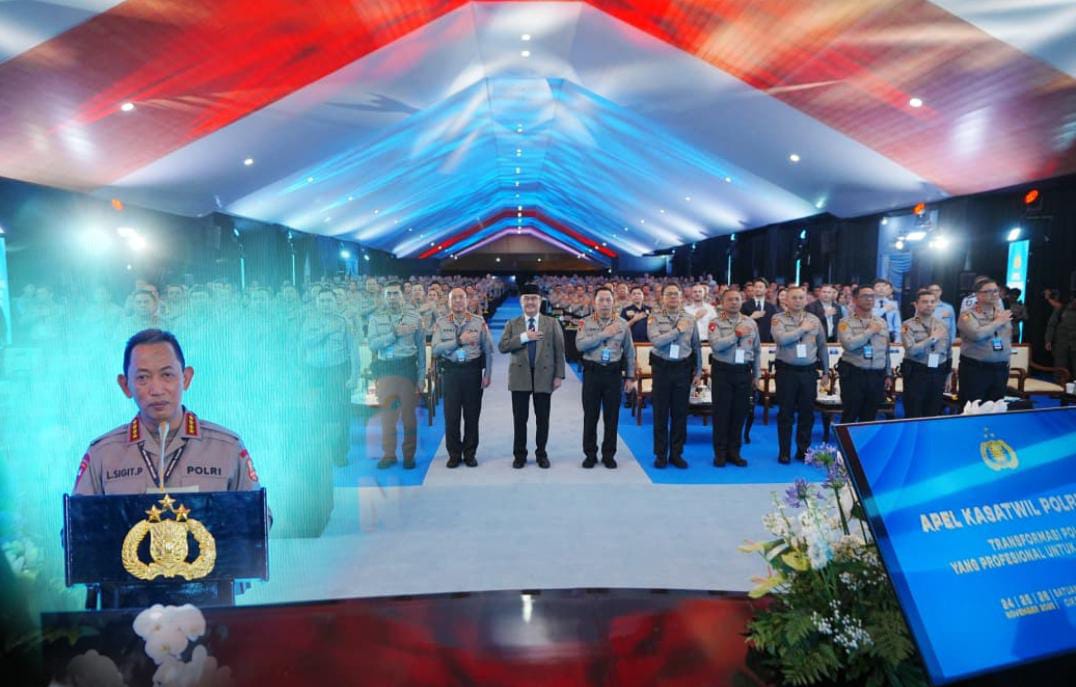 Kapolri Dorong Transformasi Polri yang Lebih Responsif dan Melayani Apel Kasatwil 2025