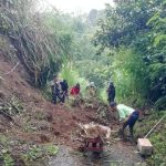 Aksi Kilat Warga&Bhabinkamtibmas Bongkar Longsor: Jalan Usaha Tani Banjar Tinga