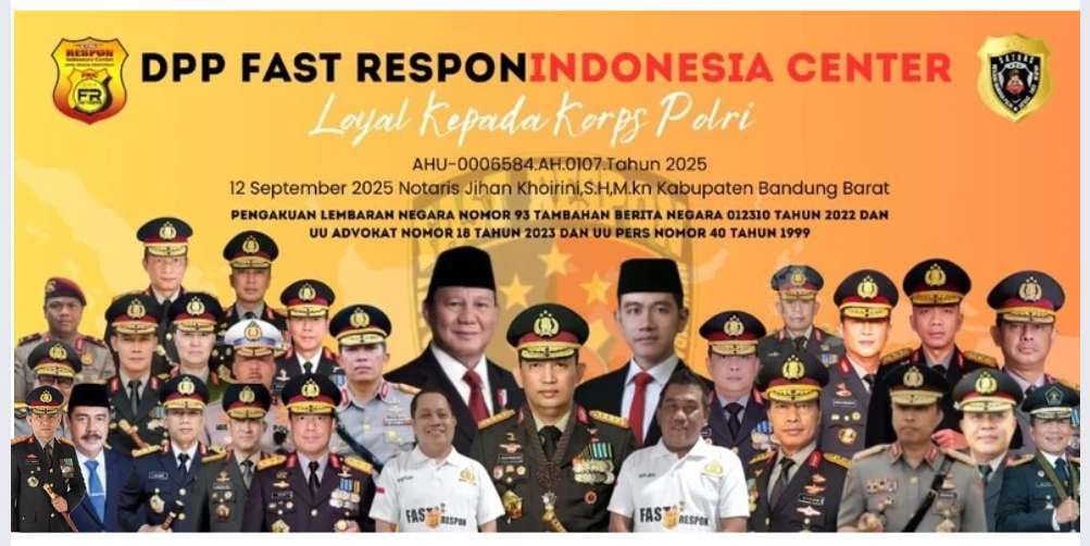 Diakui Mabes Polri, Fast Respon Indonesia Center Perkuat Peran Monitoring demi Polri Presisi dan Tepercaya