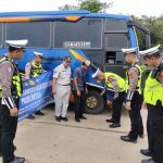 Sat Lantas Polres Mesuji Periksa Angkutan Umum