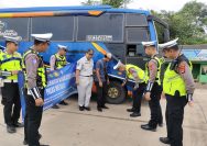 Sat Lantas Polres Mesuji Periksa Angkutan Umum