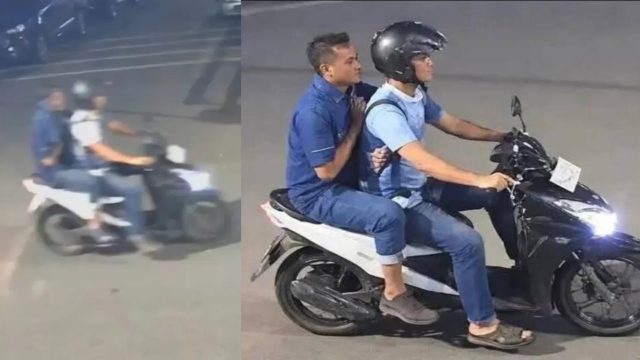 Keterangan Foto: Kiri: tangkapan layar rekaman yang beredar terkait dugaan pelaku penyiraman air keras terhadap aktivis KontraS, Andrie Yunus. Kanan: gambar hasil manipulasi berbasis kecerdasan buatan (AI) yang sempat viral di media sosial dan disebut-sebut memperlihatkan terduga pelaku. Kepolisian menegaskan bahwa gambar tersebut bukan rekaman CCTV asli dan tidak dapat dijadikan rujukan identifikasi pelaku. (NR)