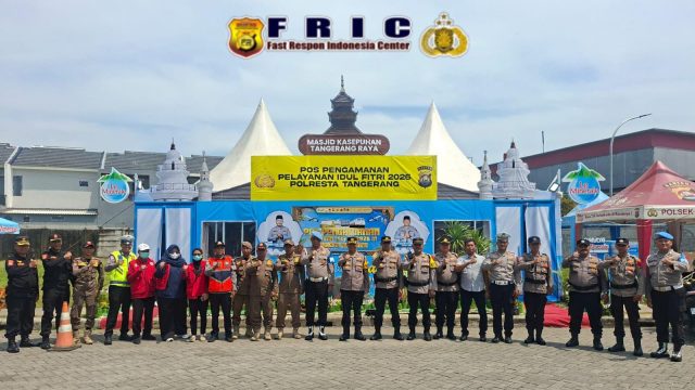Peninjauan Pospam Batavia, Wakapolresta Tangerang Tekankan Kesiapan dan Pelayanan Humanis